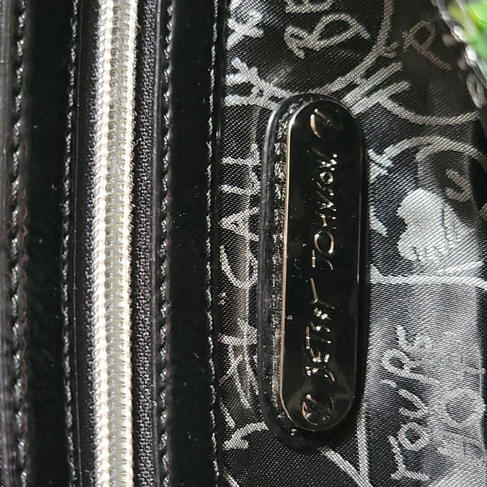 BETSEY Johnson Purple Rose Sequence Embellished Handbag - Picture 13 of 14